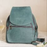 Aqua Luxe - Teal Leather Bag for Women