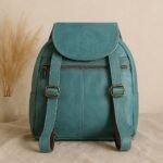 Aqua Luxe - Teal Leather Bag for Women - Image 2