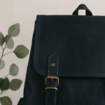 Blue Italian Leather Backpack - Image 3