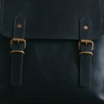 Blue Italian Leather Backpack - Image 4
