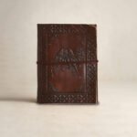 Brown Camel Design Pocket-Size Leather Diary