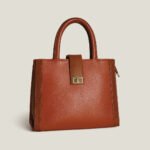 Brown Croc Tote – Elegant Leather Handbag - Image 5
