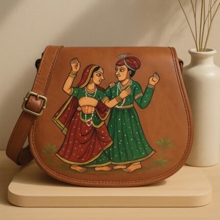 Folk Fusion Sling Bag - Handpainted