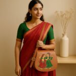 Folk Fusion Sling Bag - Handpainted - Image 3