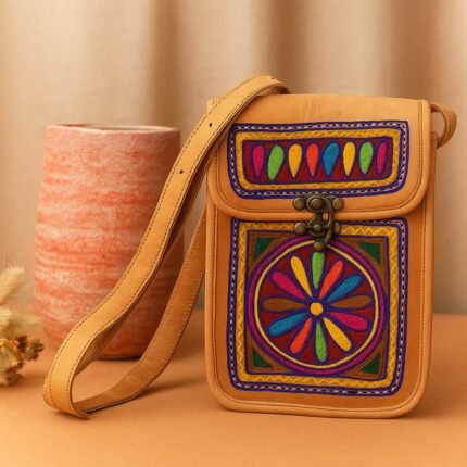 FolkCharm Sling Bag - Embroidered Design