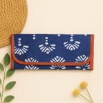 Indigo Bloom Leather Wallet