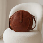 Brown Leather Sling Bag for Women