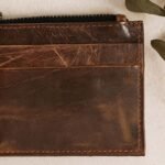 Leather Wallet with Zipper - Image 3