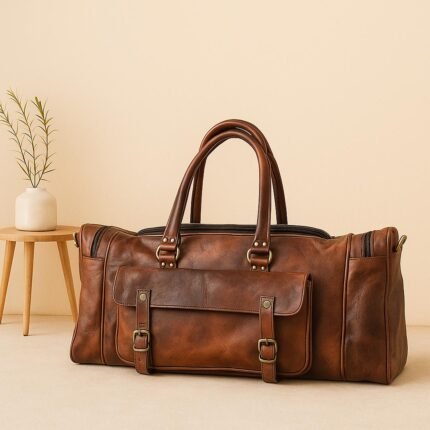 Montaro Leather Weekender Bag