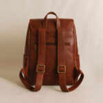 Rustic Brown Leather Backpack