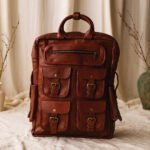 Rustic Brown Genuine Leather Backpack