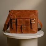 Rustic Brown Leather Satchel