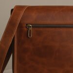 Rustic Brown Leather Satchel - Image 4