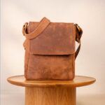 Vintage Brown Unisex Crossbody Sling Bag