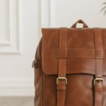 Rustic Tan Leather Backpack - Image 3