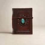 Turquoise Gemstone Handcrafted Pocket Leather Journal