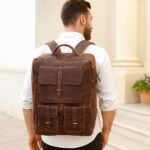 Vintage Cargo Leather Backpack - Image 2