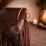 side angle boho trail sling bag leather craftsmanship detail