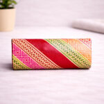 desi print spectacle case holding eyeglasses