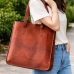 leather office hand bag for women