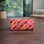 side view karigari spectacle case traditional printed fabric