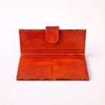 leather clutch wallet for women everyday use