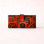 leather clutch wallet for women stylish pattern